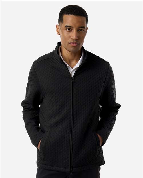 Devon & Jones Men's Berkley Textured Full-Zip Jacket DG740