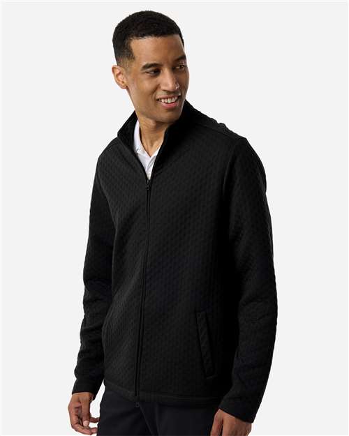 Devon & Jones Men's Berkley Textured Full-Zip Jacket DG740