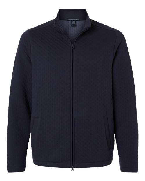 Devon & Jones Men's Berkley Textured Full-Zip Jacket DG740