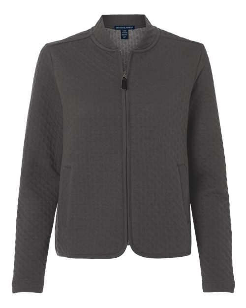 Devon & Jones Women's Berkeley Textured Full-Zip Jacket DG740W