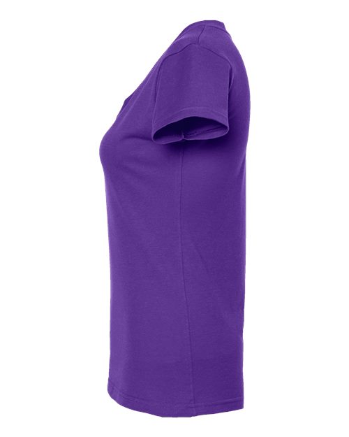 Tultex Women's Fine Jersey V-Neck T-Shirt 214