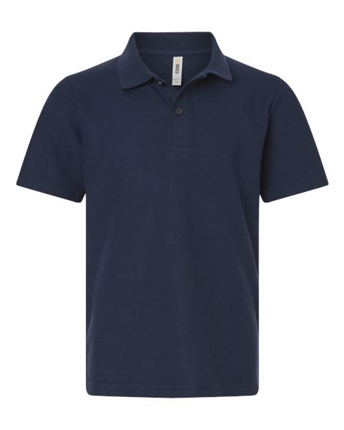 CORE365 Youth Resolve CVC Performance Pique Polo CE106Y