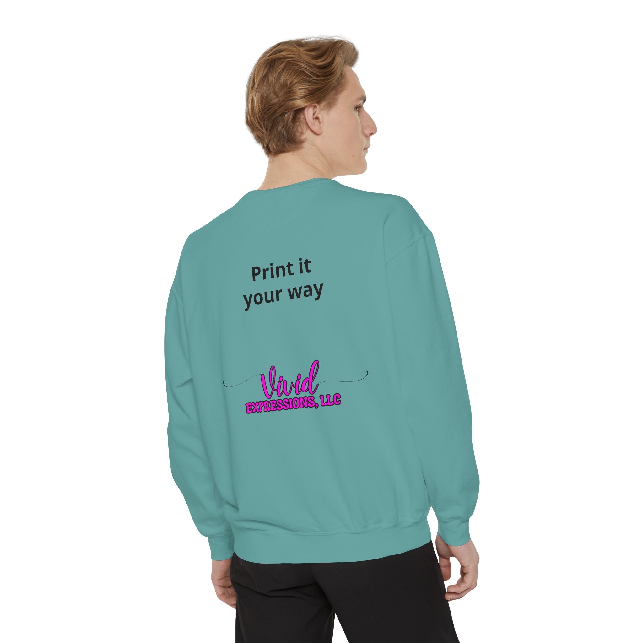 Customizable Sweatshirt "Print It Your Way" — Personalized Crewneck