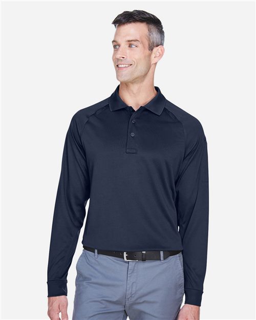 Harriton Men's Advantage Long Sleeve Tactical Polo M211L