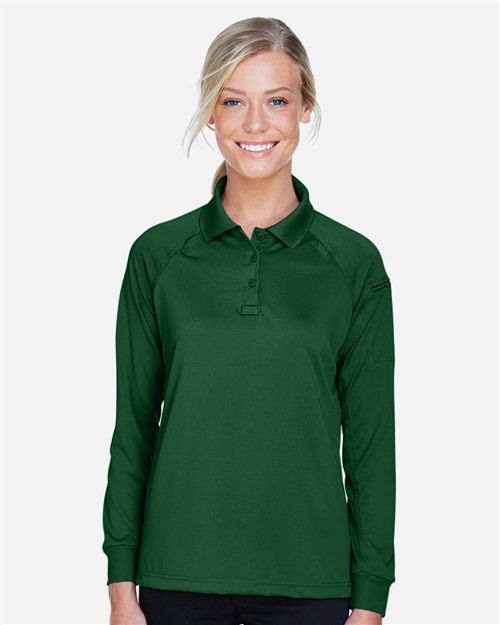 Harriton Women's Advantage Long Sleeve Tactical Polo M211LW