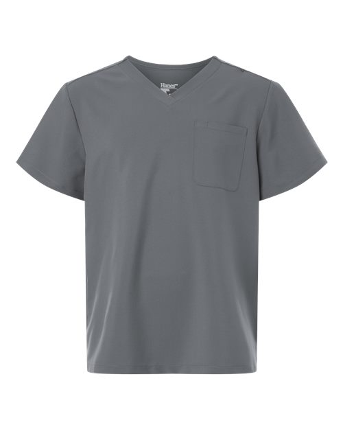 Hanes Men's V-Neck Pocket Scrub Top HMB000