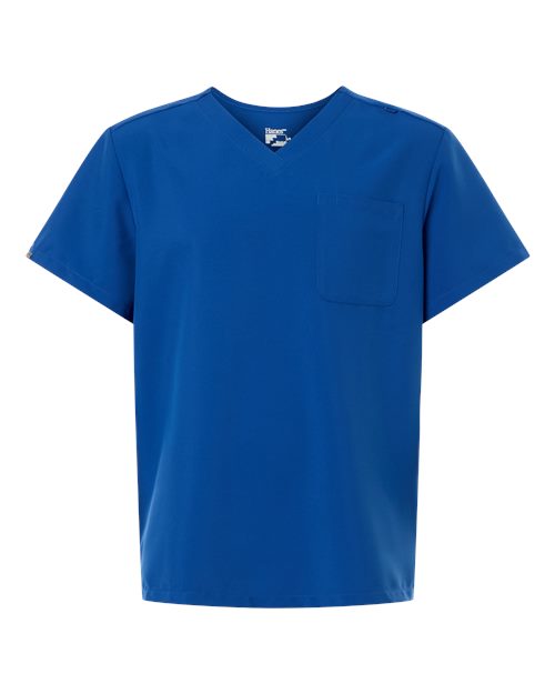 Hanes Men's V-Neck Pocket Scrub Top HMB000