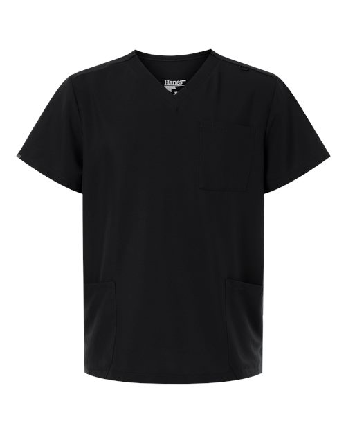 Hanes Men's V-Neck 3 Pocket Scrub Top HMB002
