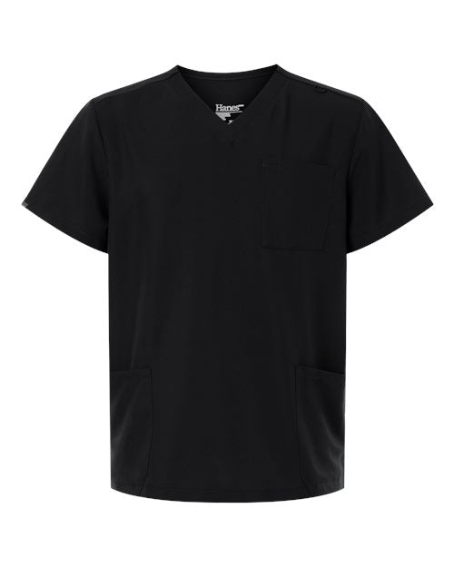 Hanes Men's V-Neck 3 Pocket Scrub Top HMB002
