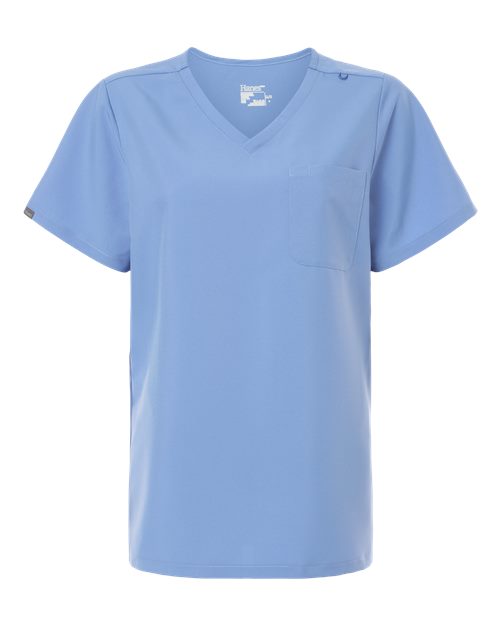 Hanes Women's V-Neck 1 Pocket Scrub Top HSB000