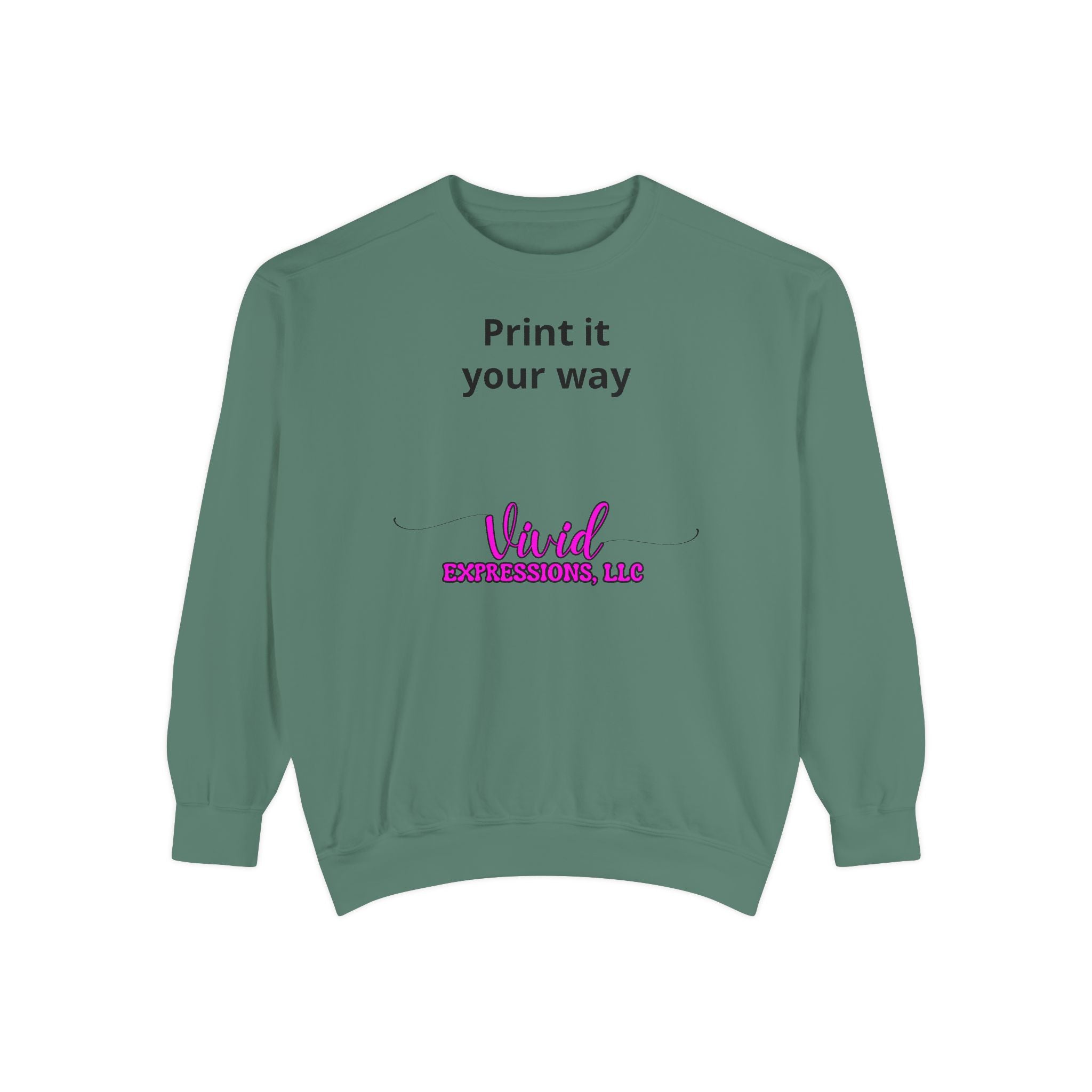 Customizable Sweatshirt "Print It Your Way" — Personalized Crewneck