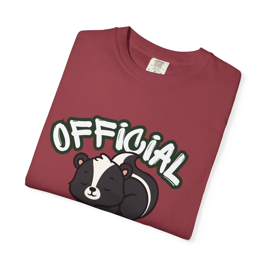 Official Nap Taker T-Shirt | Cute Sleeping Skunk Shirt | Funny Nap Lover Gift