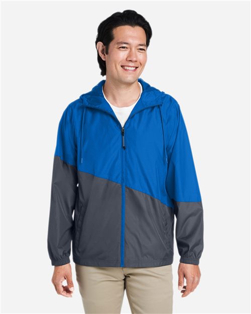 CORE365 Unisex Techno Lite Colorblock Windbreaker CE710