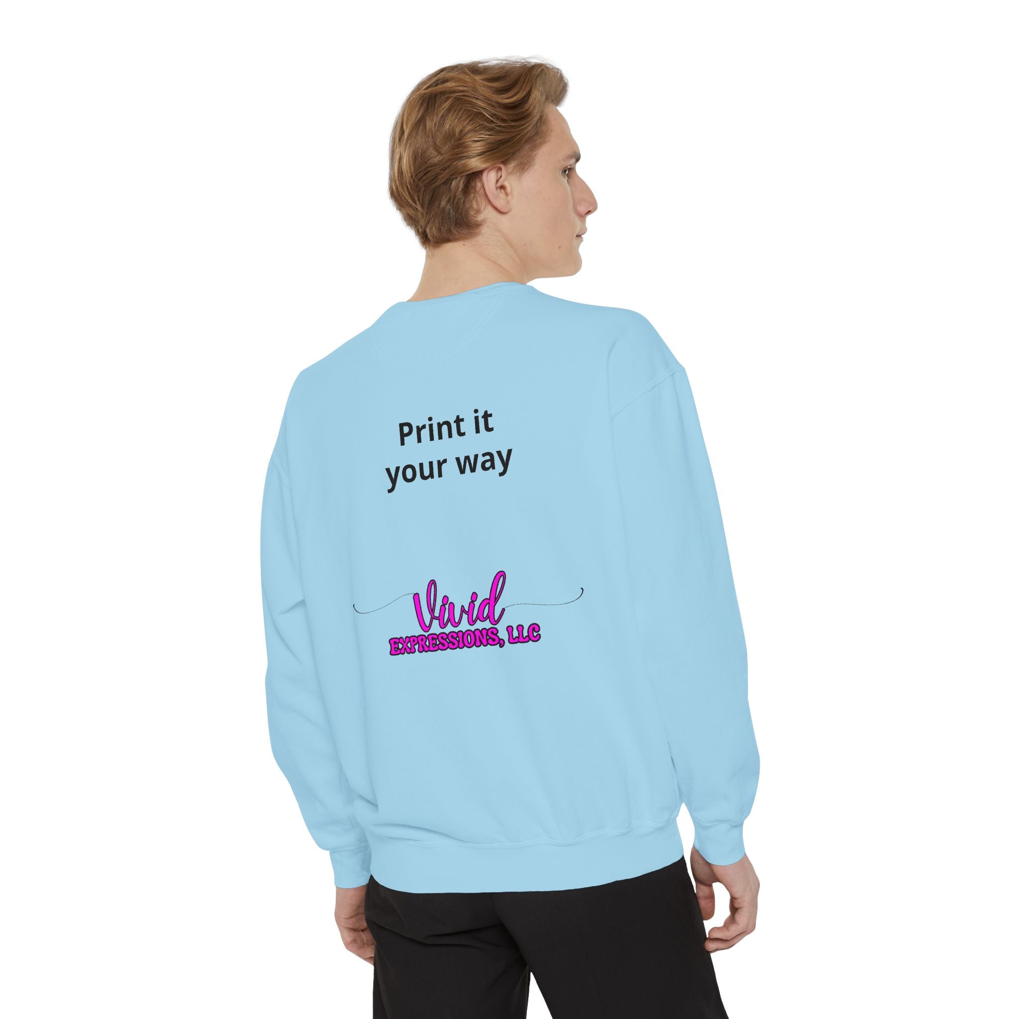 Customizable Sweatshirt "Print It Your Way" — Personalized Crewneck