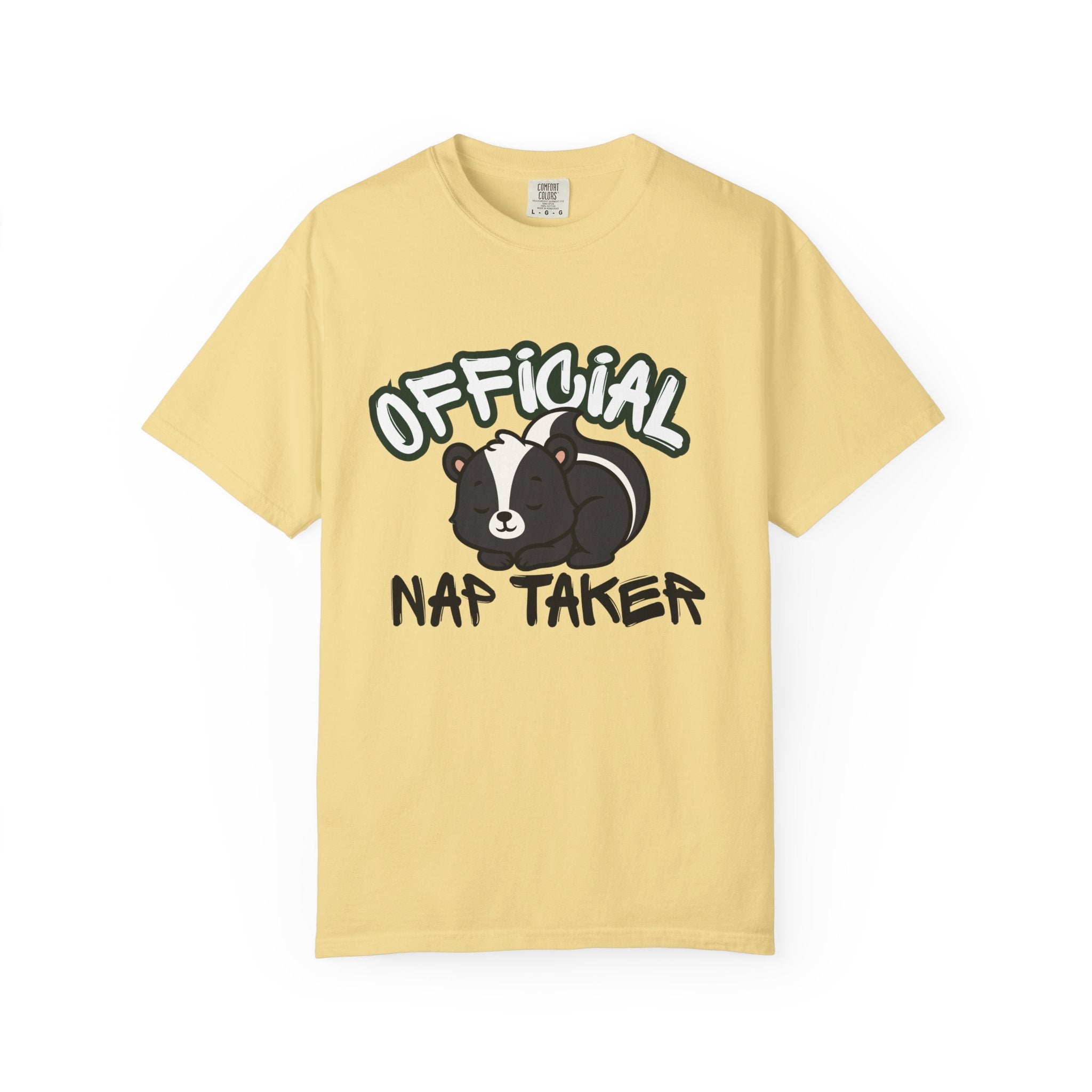 Official Nap Taker T-Shirt | Cute Sleeping Skunk Shirt | Funny Nap Lover Gift