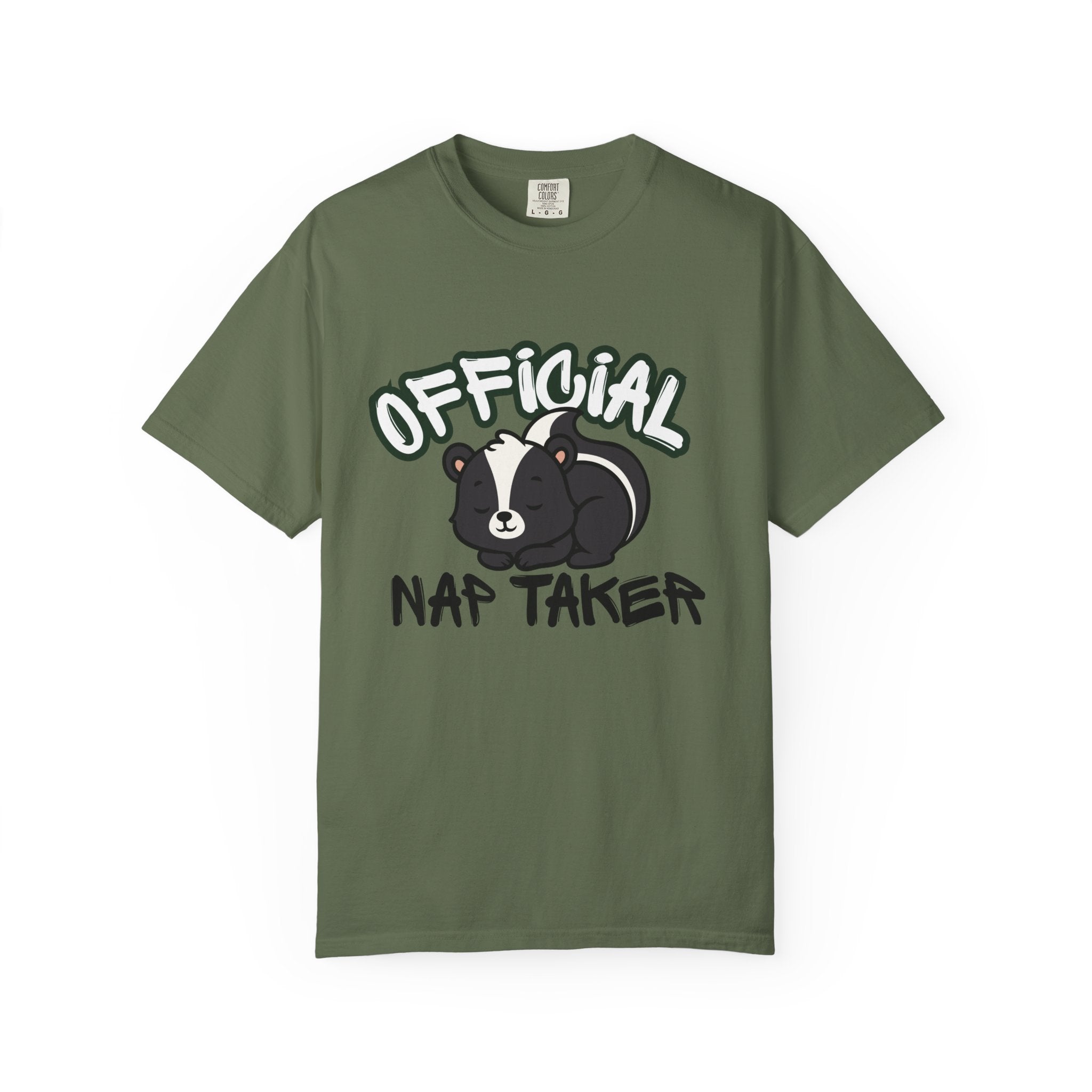 Official Nap Taker T-Shirt | Cute Sleeping Skunk Shirt | Funny Nap Lover Gift