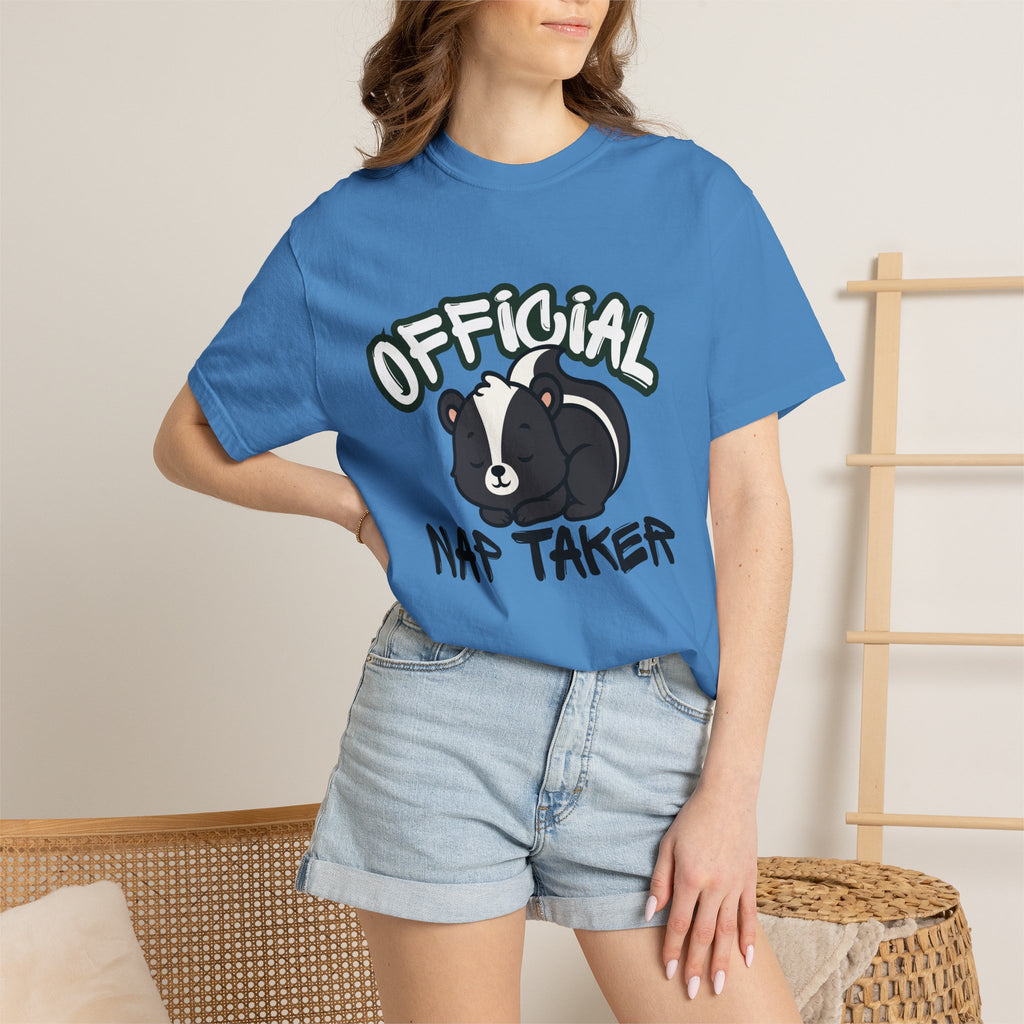 Official Nap Taker T-Shirt | Cute Sleeping Skunk Shirt | Funny Nap Lover Gift
