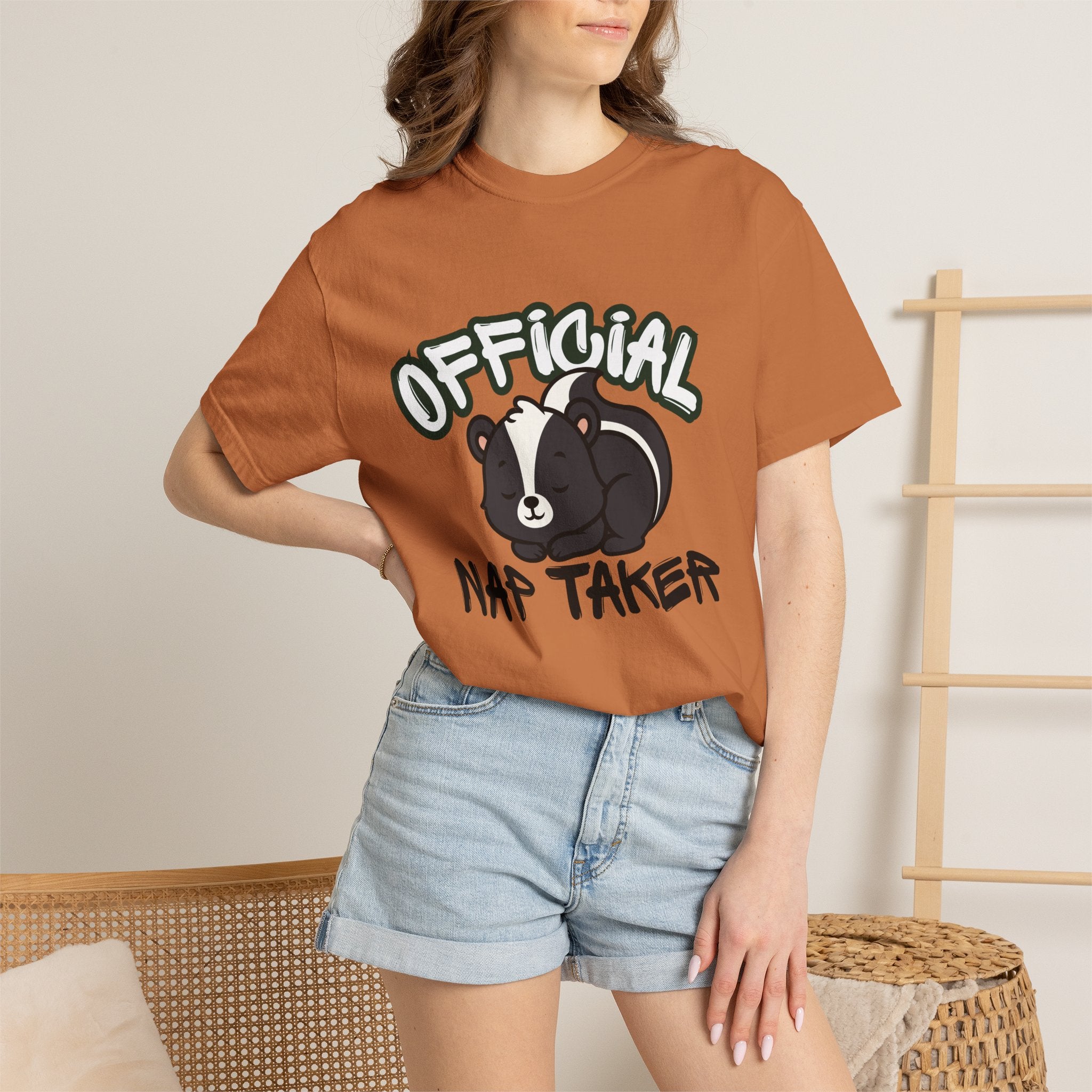 Official Nap Taker T-Shirt | Cute Sleeping Skunk Shirt | Funny Nap Lover Gift