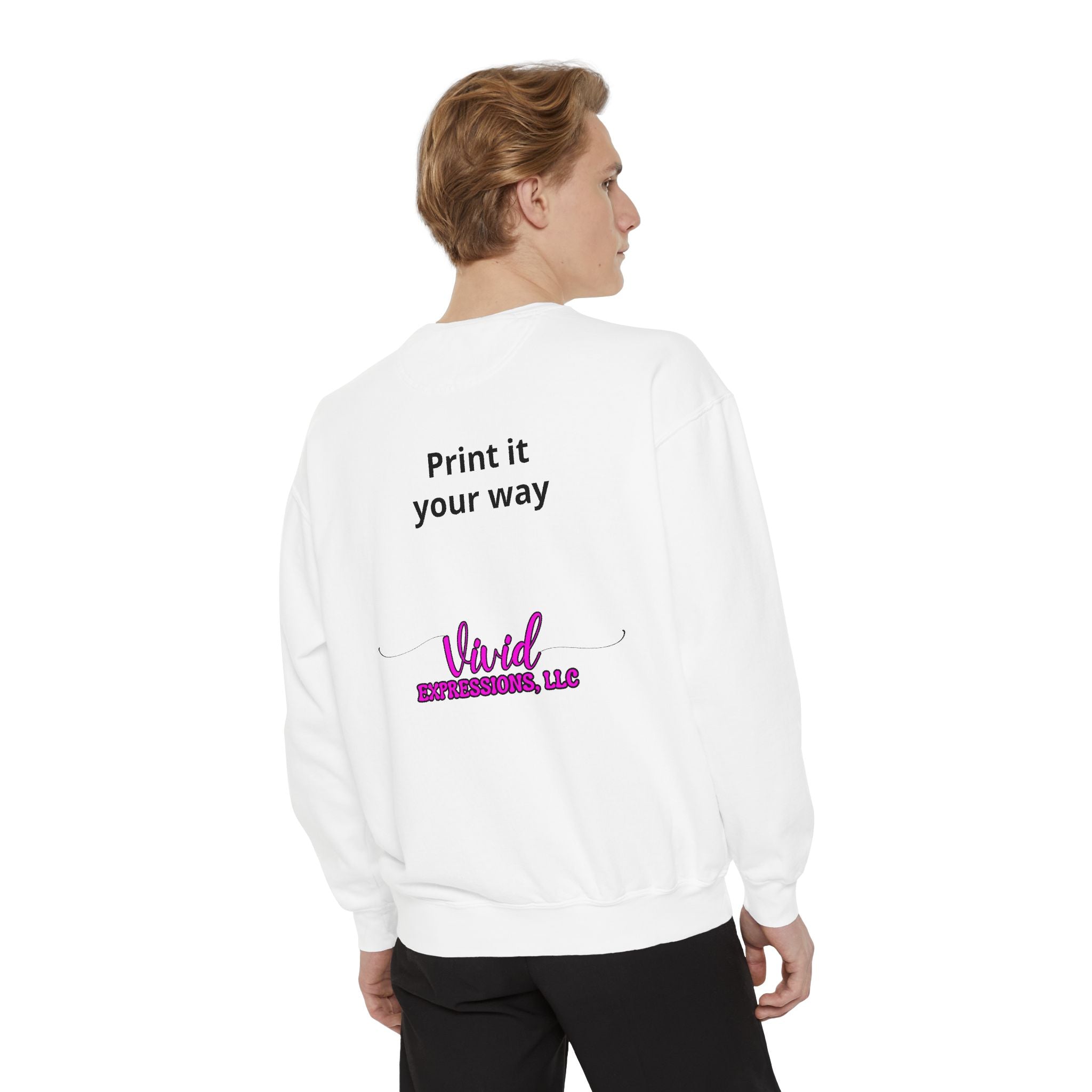 Customizable Sweatshirt "Print It Your Way" — Personalized Crewneck