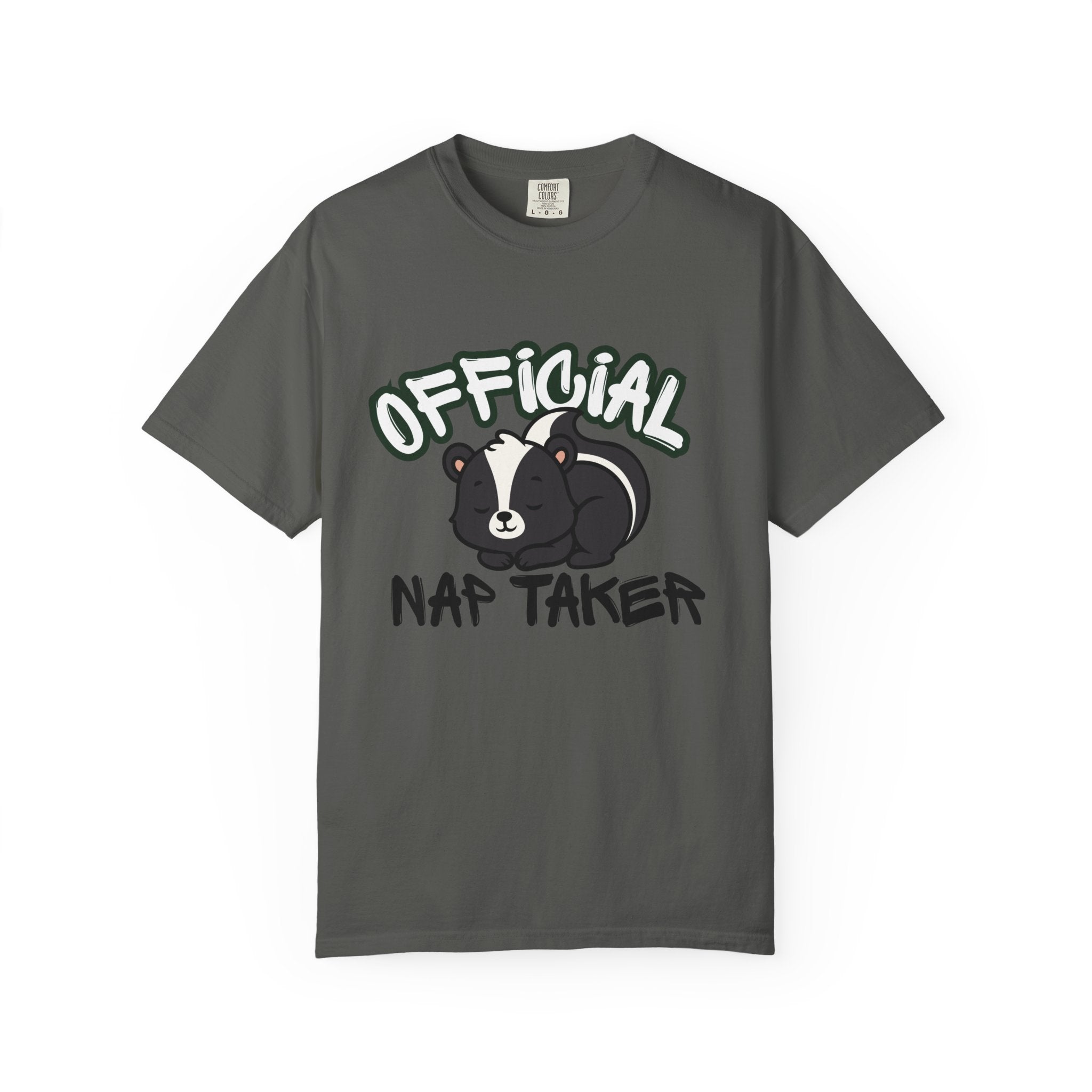 Official Nap Taker T-Shirt | Cute Sleeping Skunk Shirt | Funny Nap Lover Gift