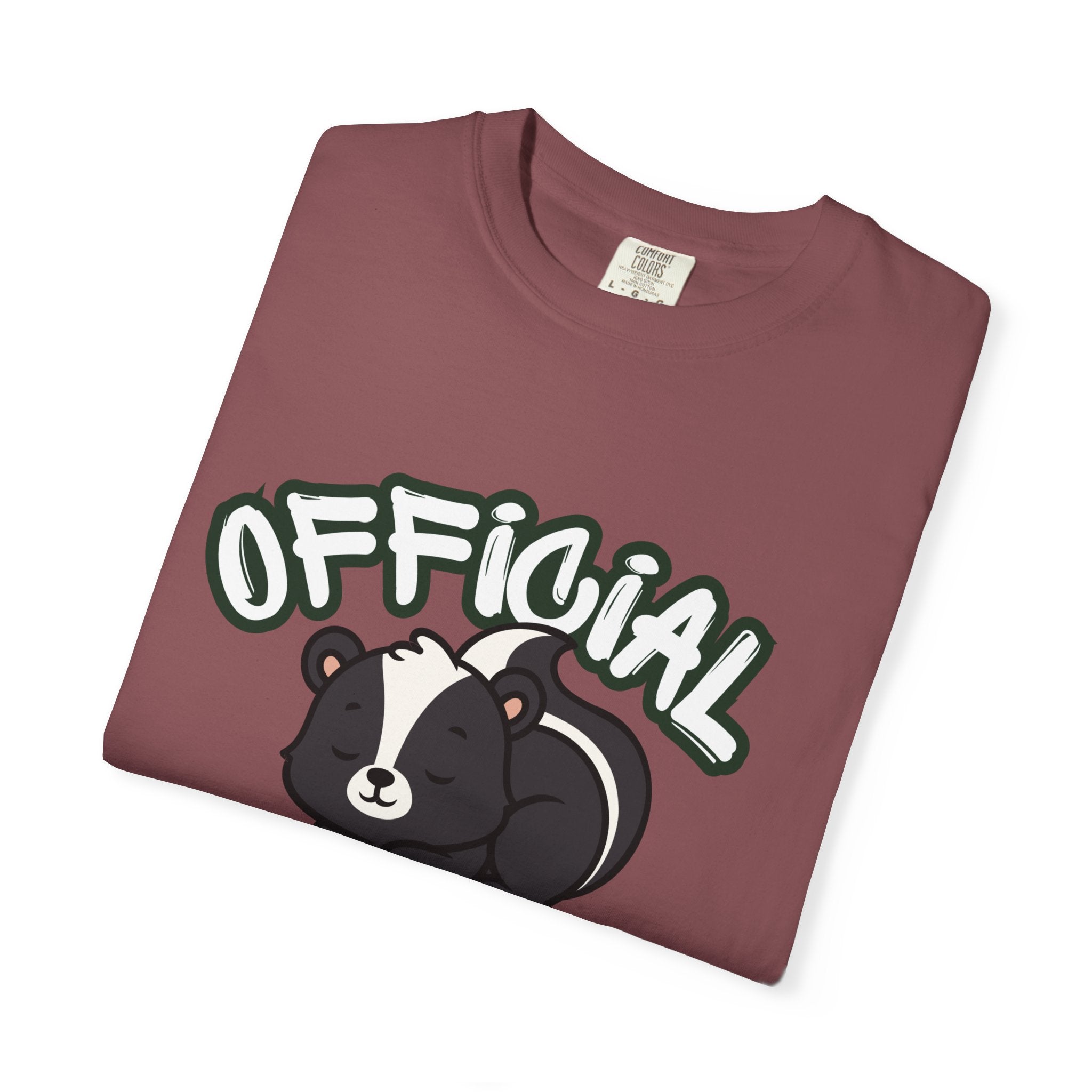 Official Nap Taker T-Shirt | Cute Sleeping Skunk Shirt | Funny Nap Lover Gift