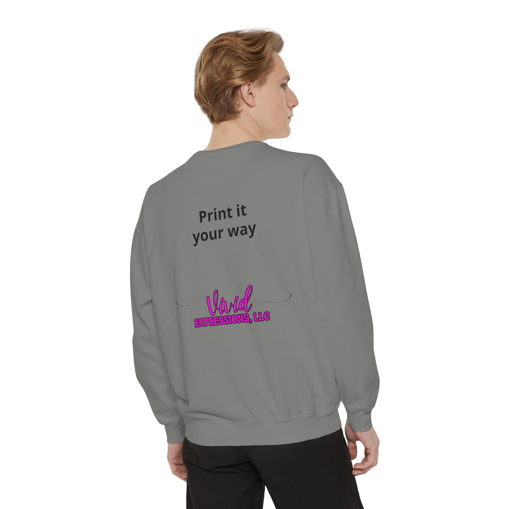 Customizable Sweatshirt "Print It Your Way" — Personalized Crewneck
