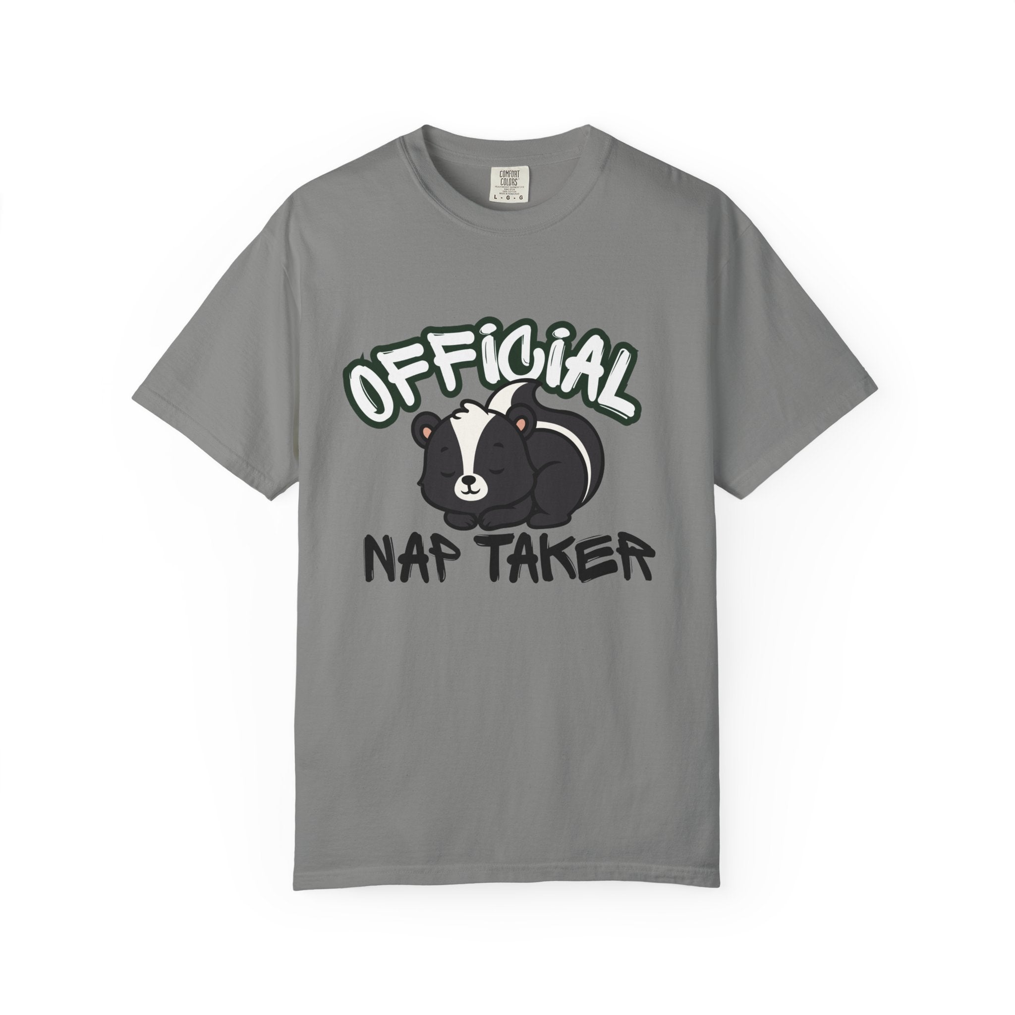 Official Nap Taker T-Shirt | Cute Sleeping Skunk Shirt | Funny Nap Lover Gift