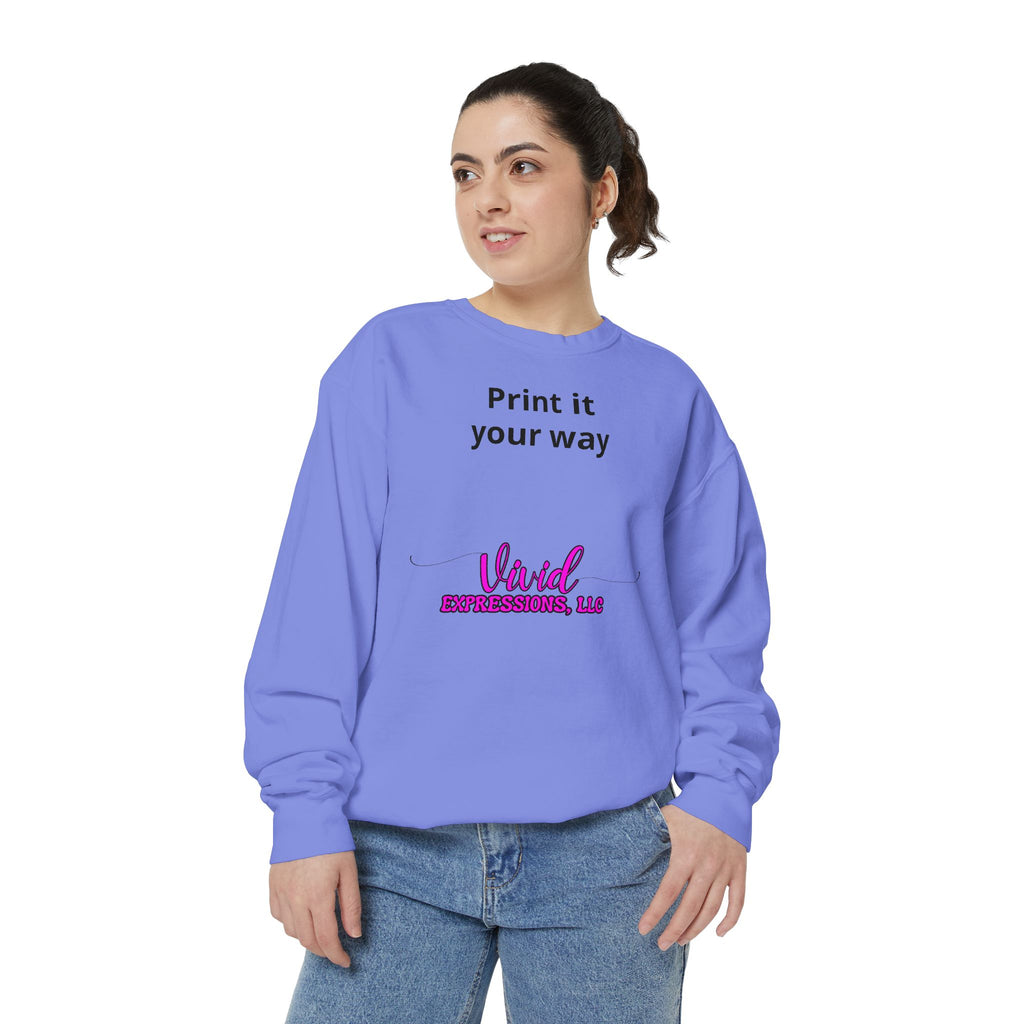 Customizable Sweatshirt "Print It Your Way" — Personalized Crewneck