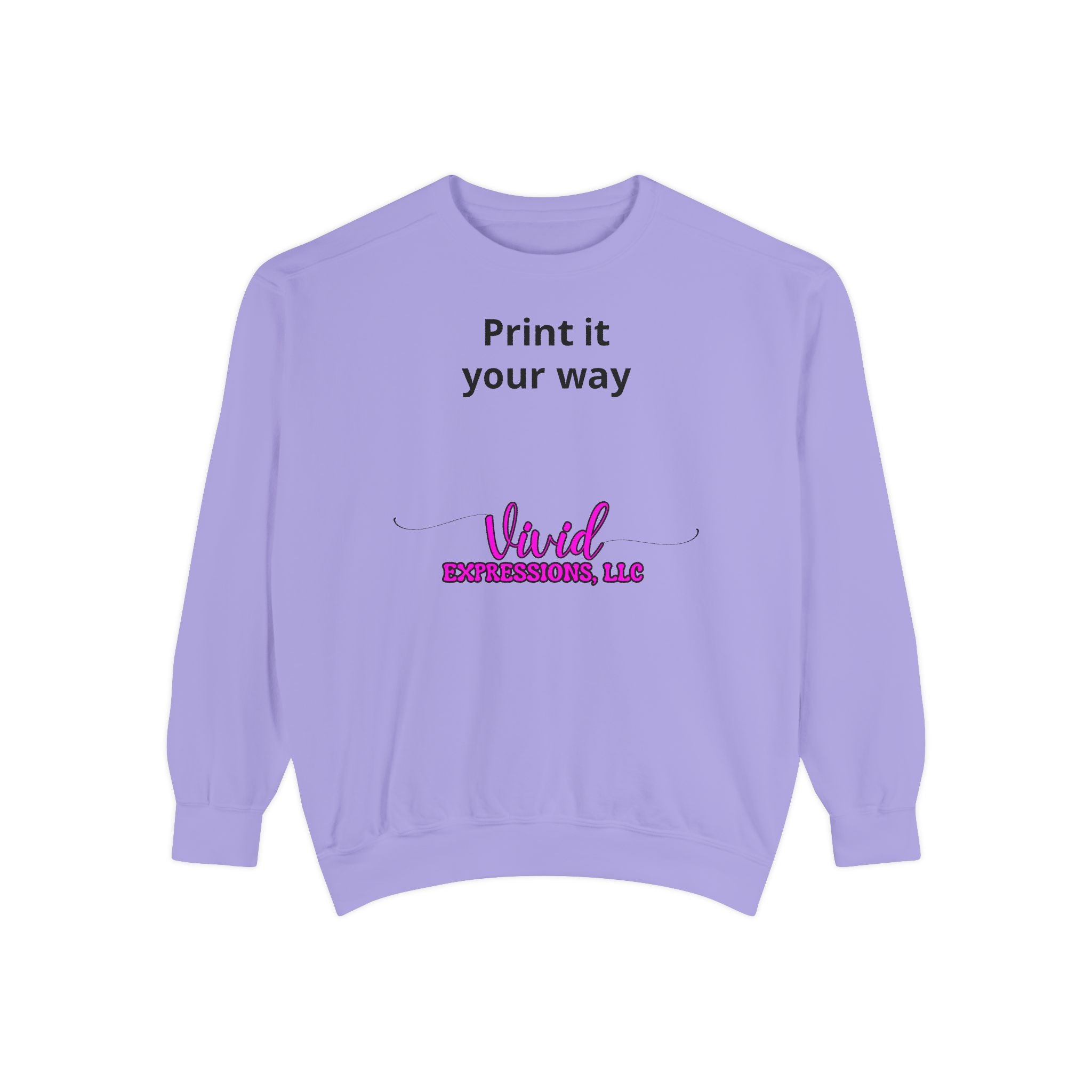 Customizable Sweatshirt "Print It Your Way" — Personalized Crewneck