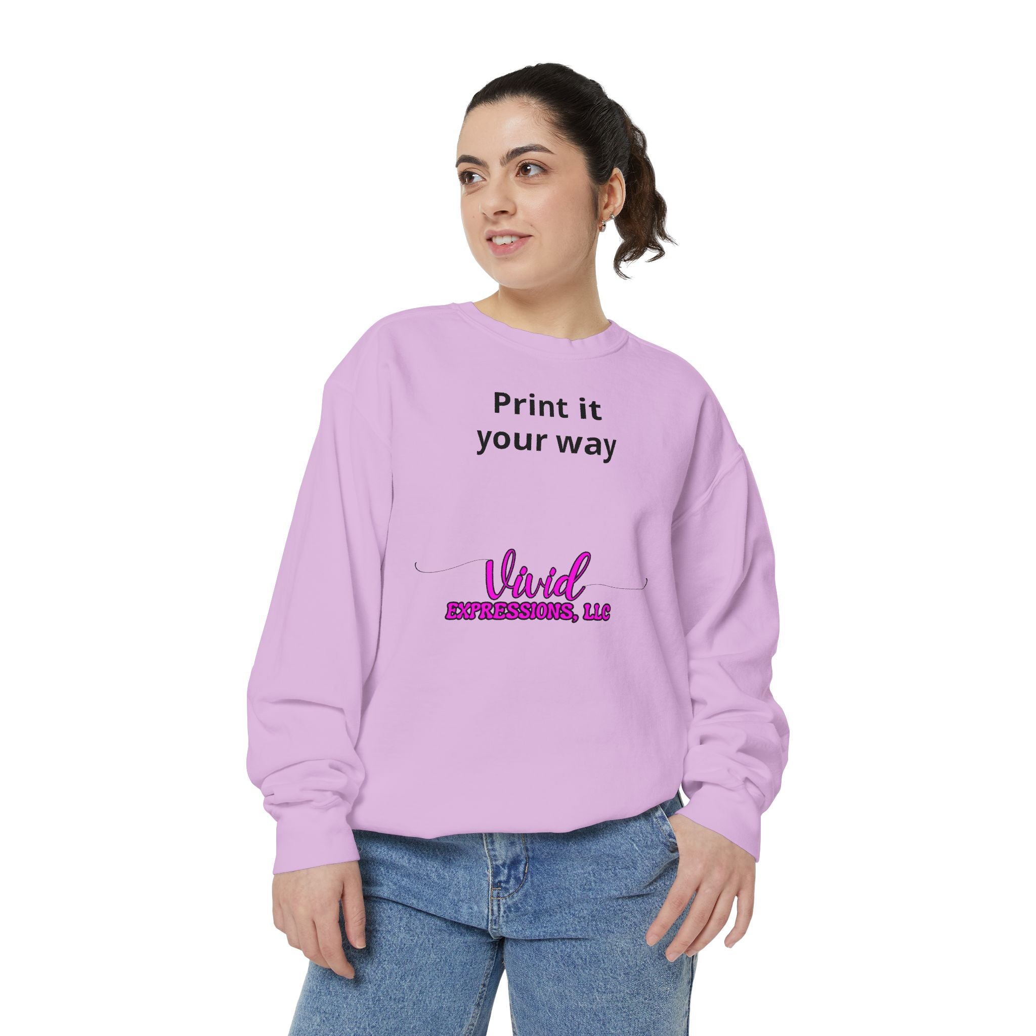 Customizable Sweatshirt "Print It Your Way" — Personalized Crewneck