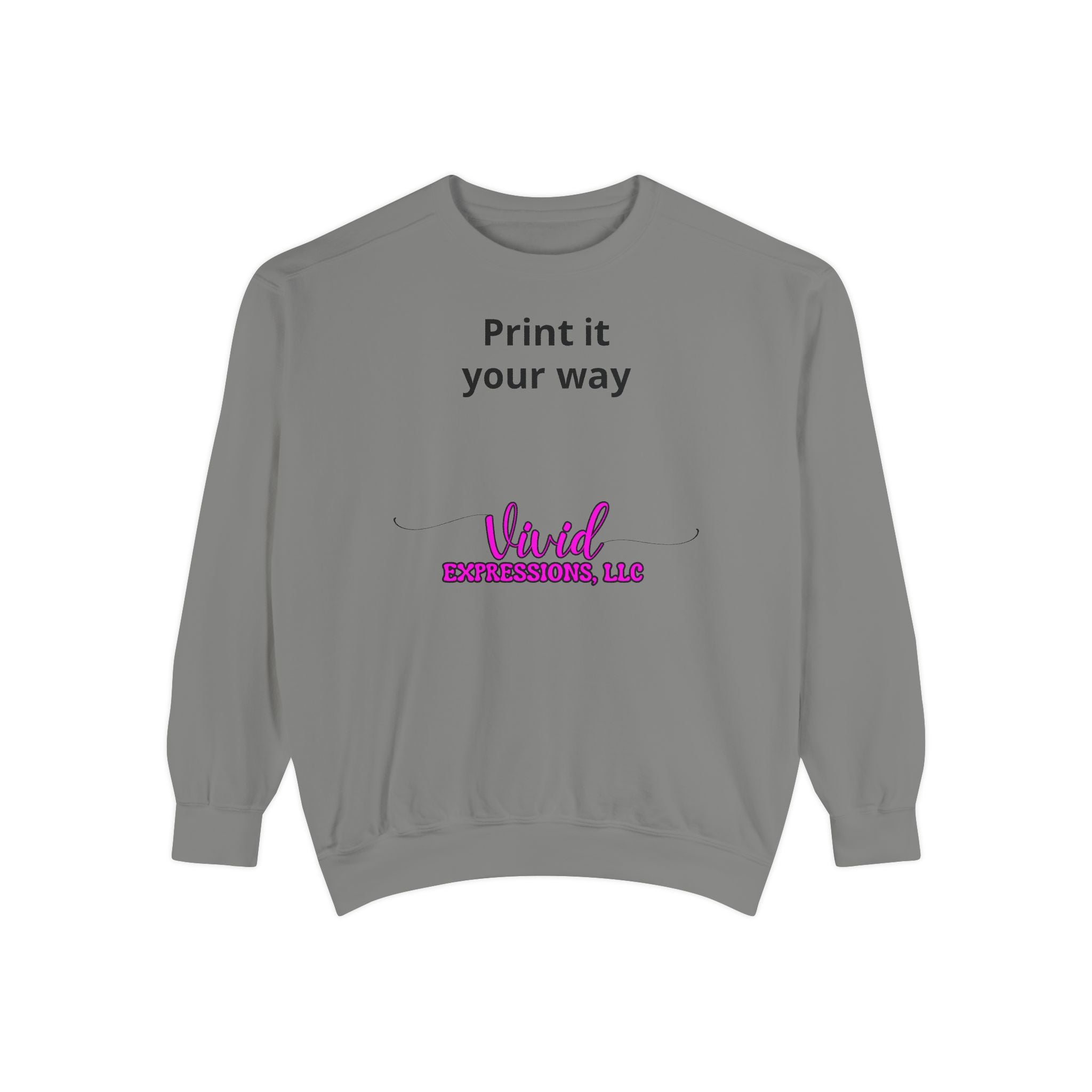 Customizable Sweatshirt "Print It Your Way" — Personalized Crewneck