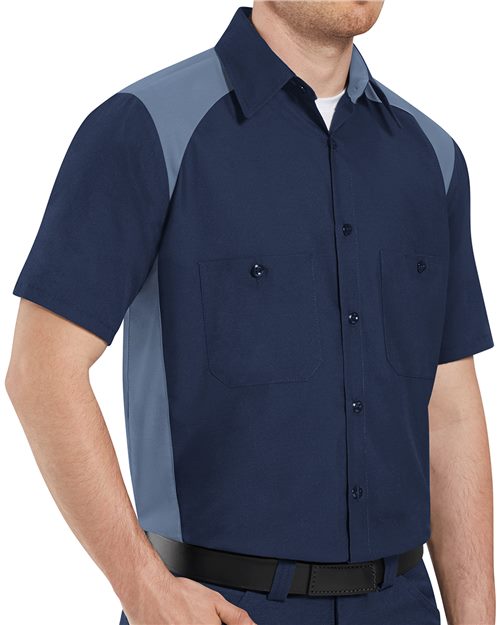 Red Kap Men's Short Sleeve Motorsports Shirt SP28