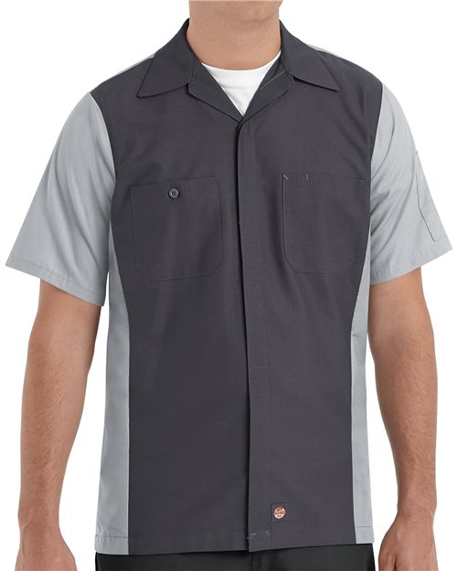 Red Kap Men's Short Sleeve Automotive Crew Shirt SY20