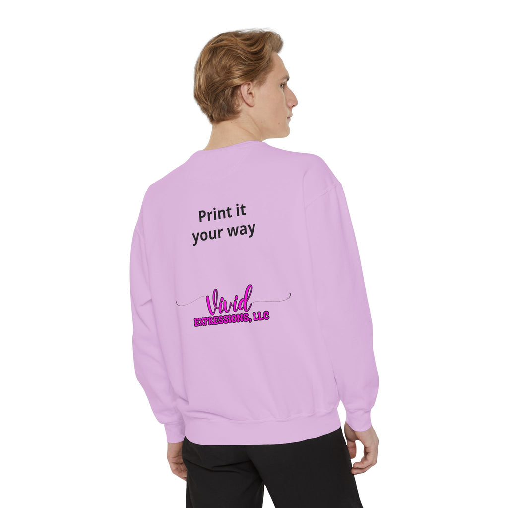 Customizable Sweatshirt "Print It Your Way" — Personalized Crewneck