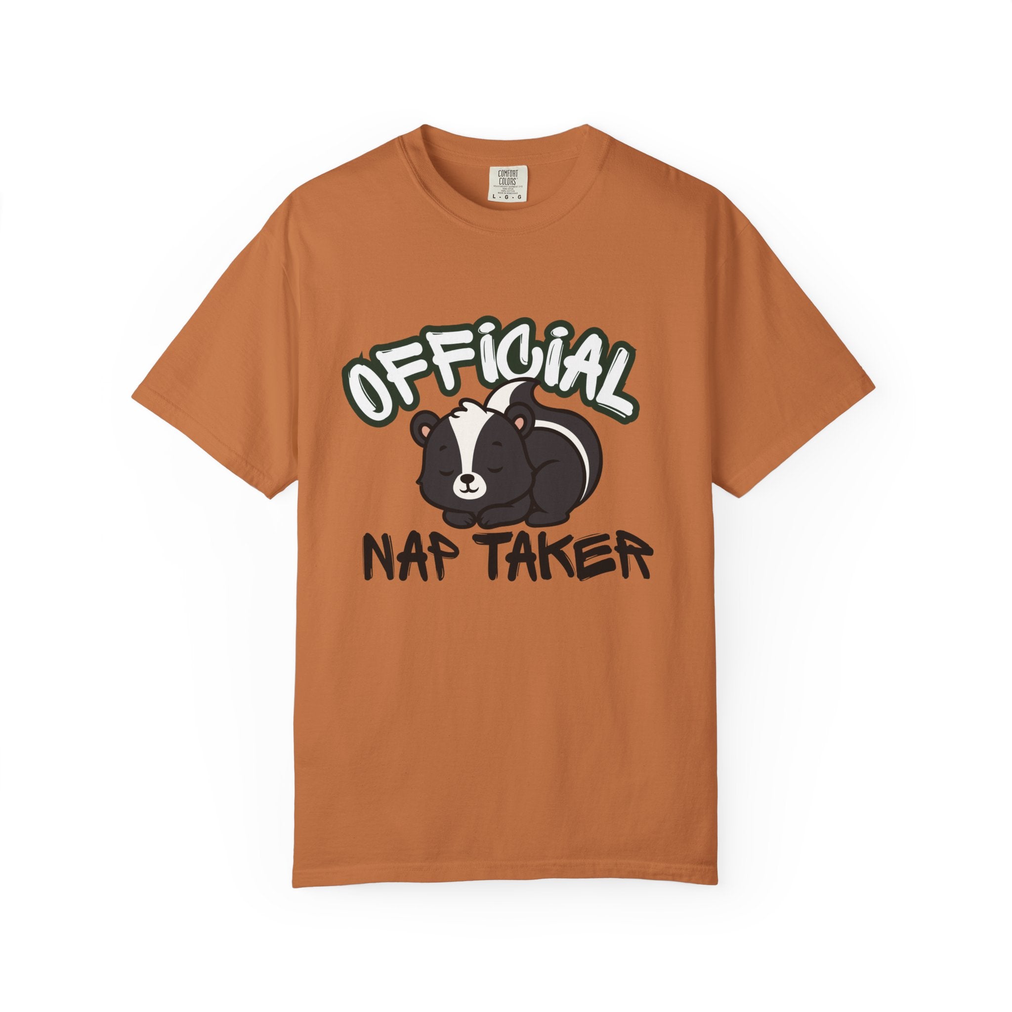 Official Nap Taker T-Shirt | Cute Sleeping Skunk Shirt | Funny Nap Lover Gift