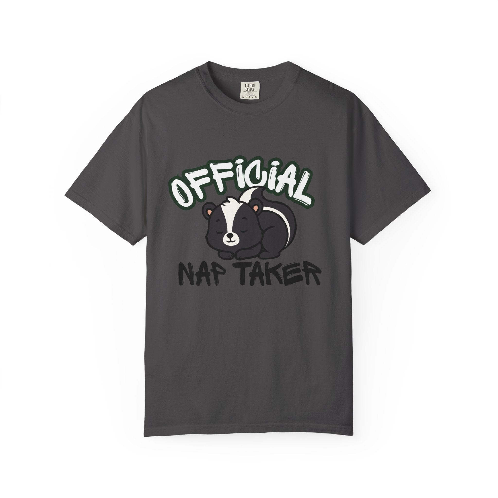 Official Nap Taker T-Shirt | Cute Sleeping Skunk Shirt | Funny Nap Lover Gift