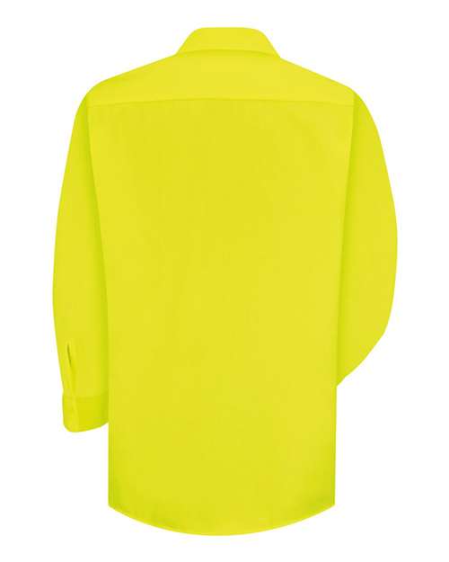 Red Kap Men's Enhanced Visibility Long Sleeve Work Shirt SS14