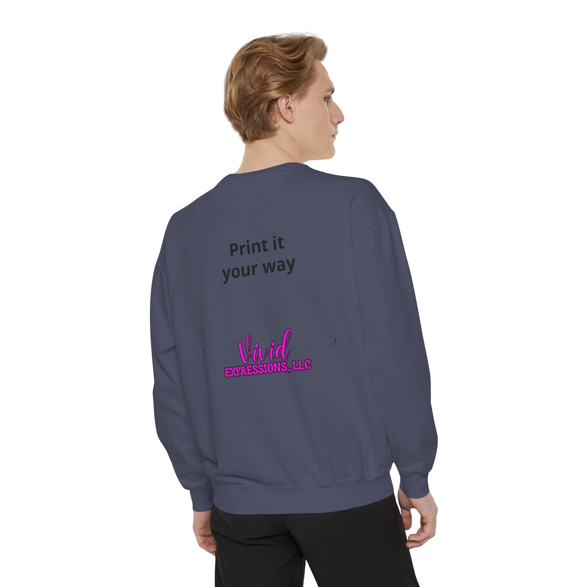 Customizable Sweatshirt "Print It Your Way" — Personalized Crewneck
