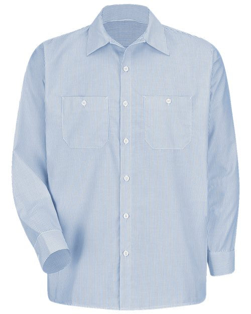 Red Kap Men's Industrial Stripe Work Shirt SL10