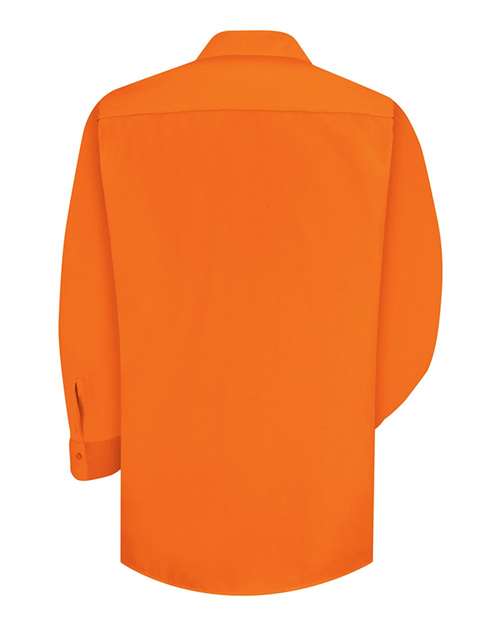 Red Kap Men's Enhanced Visibility Long Sleeve Work Shirt SS14