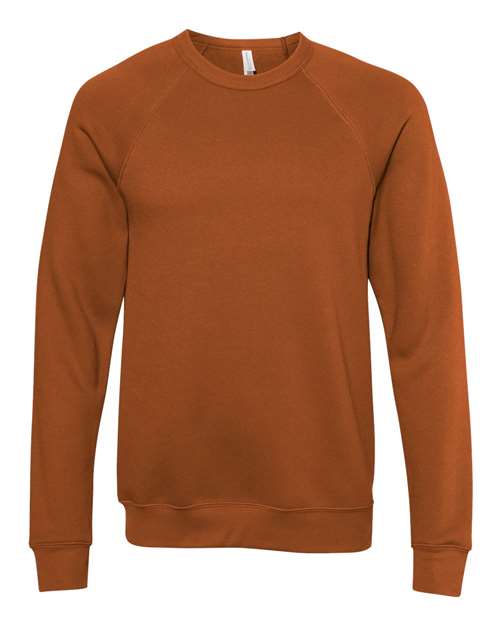 BELLA + CANVAS Unisex Sponge Fleece Raglan Crewneck Sweatshirt 3901
