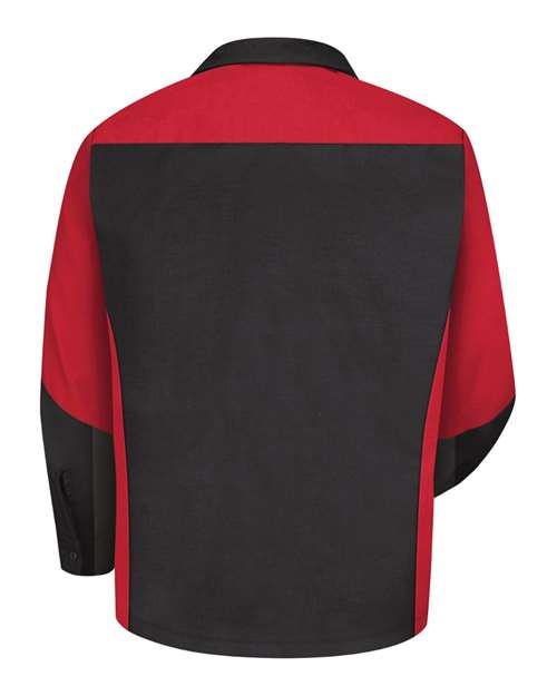 Red Kap Men's Long Sleeve Automotive Crew Shirt SY10