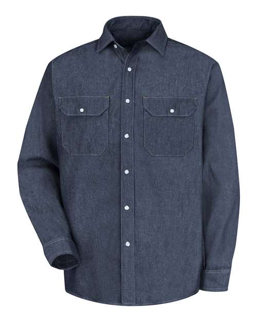 Red Kap Men's Deluxe Denim Long Sleeve Shirt SD78