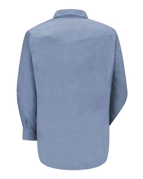 Red Kap Men's Deluxe Western Style Long Sleeve Shirt SC14