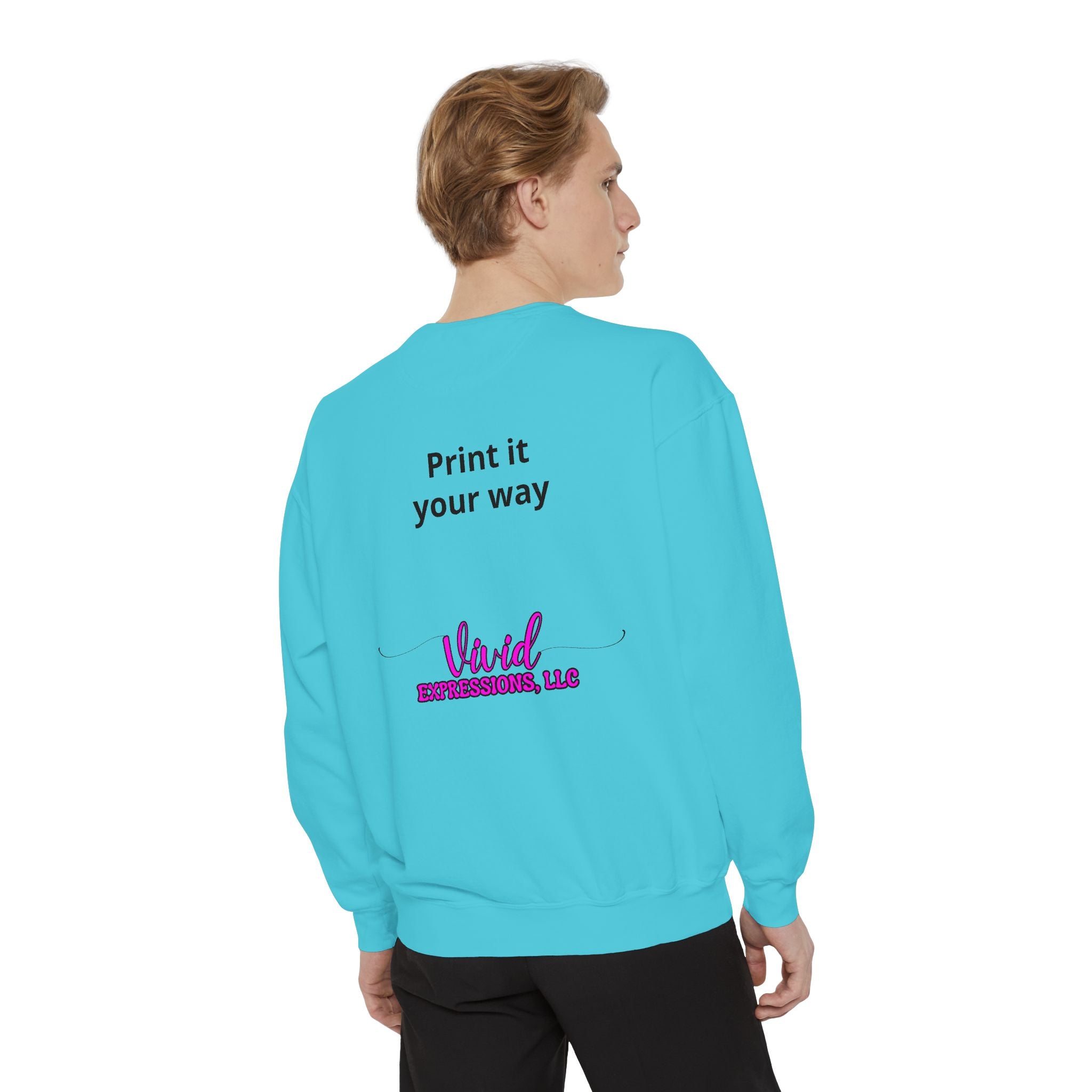 Customizable Sweatshirt "Print It Your Way" — Personalized Crewneck