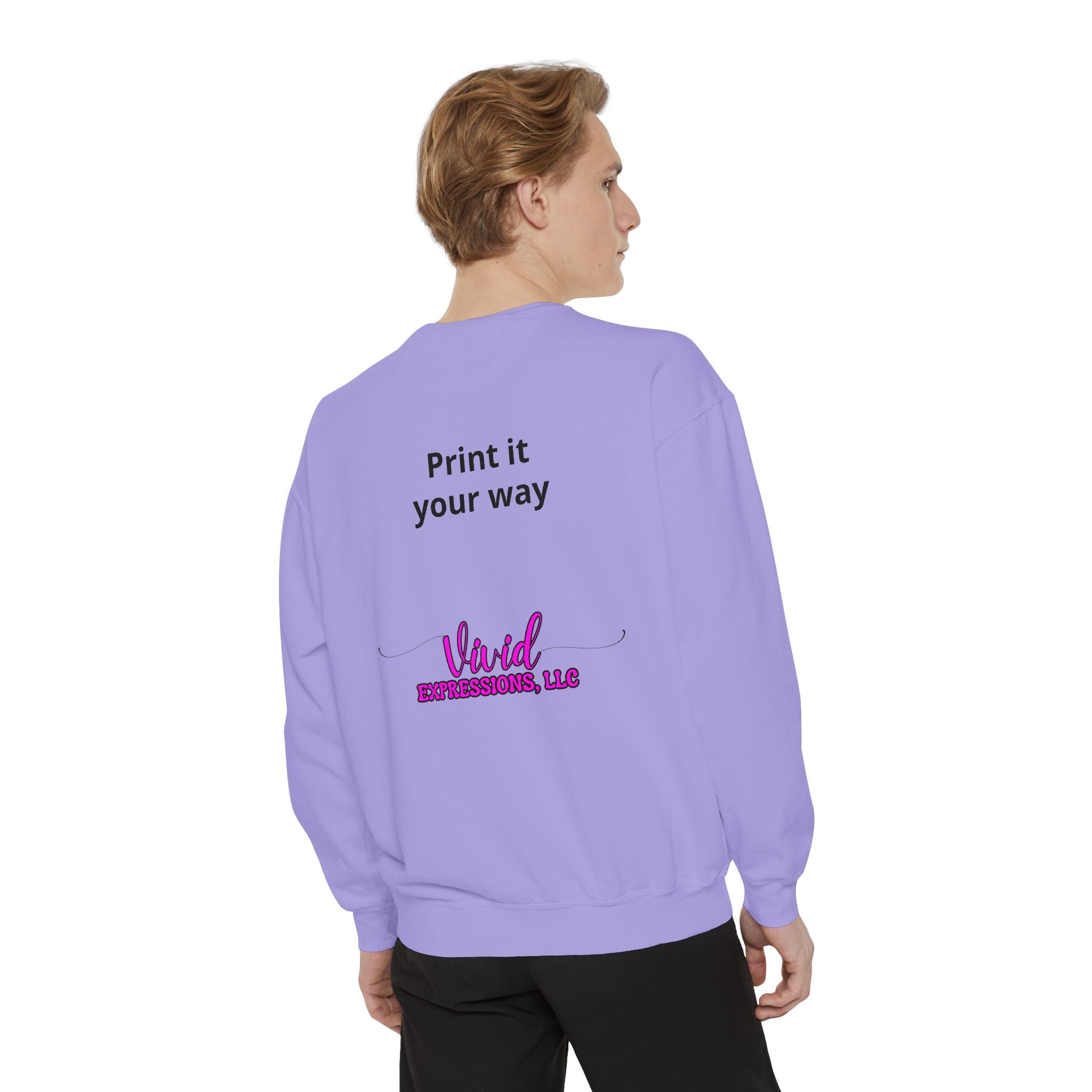 Customizable Sweatshirt "Print It Your Way" — Personalized Crewneck