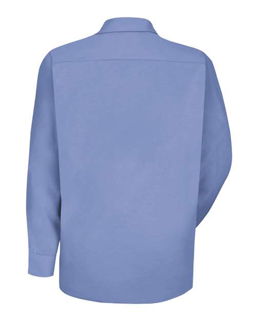 Red Kap Men's Specialized Pocketless Poplin Long Sleeve Work Shirt SP16