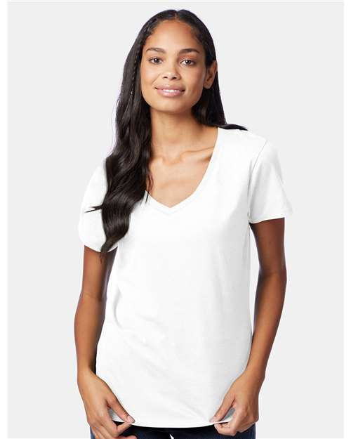 Hanes Women's Perfect-T V-Neck T-Shirt S04V