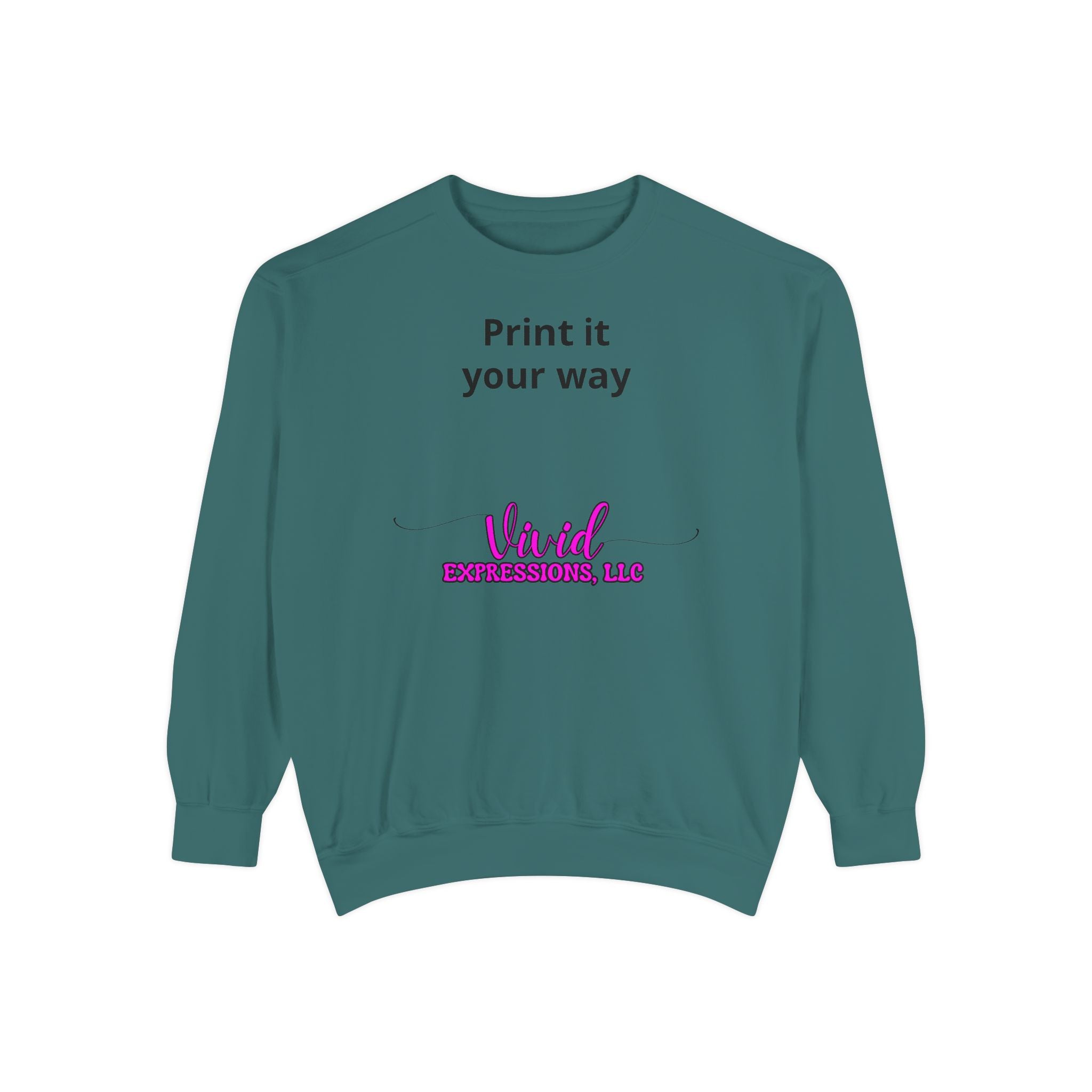 Customizable Sweatshirt "Print It Your Way" — Personalized Crewneck