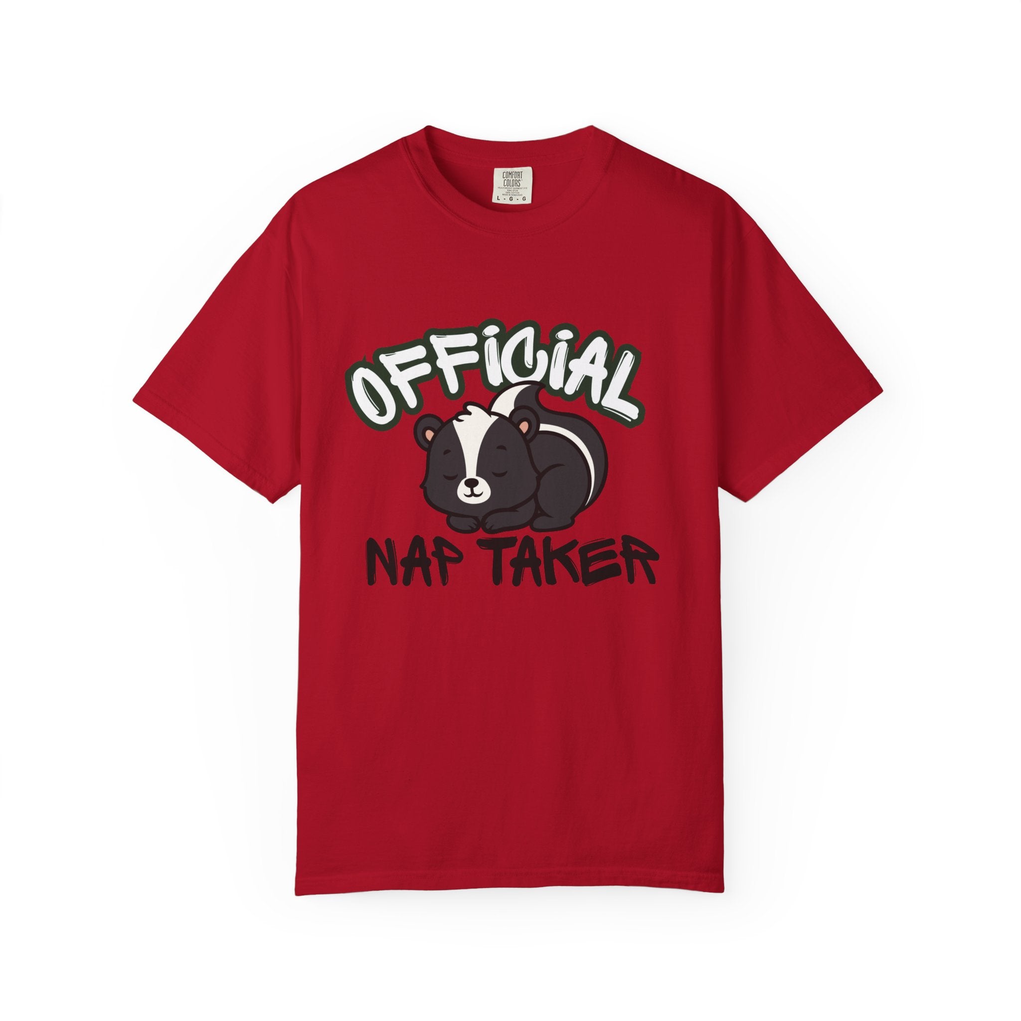 Official Nap Taker T-Shirt | Cute Sleeping Skunk Shirt | Funny Nap Lover Gift